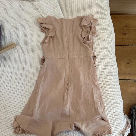 Essie Pale Pink Linen ruffle dress - Picture 4 of 4